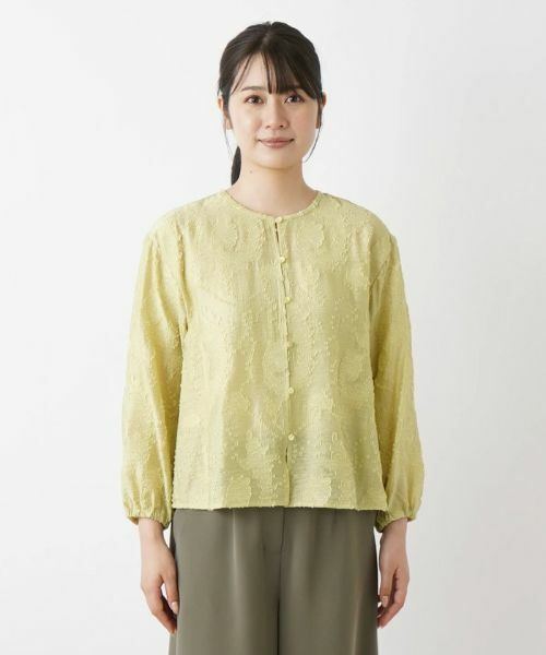 Leilian / レリアン シャツ・ブラウス | ノーカラーブラウス【Leilian WHITE LABEL】 | 詳細4