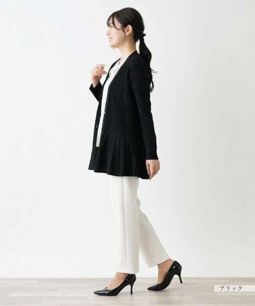 Leilian / レリアン カーディガン・ボレロ | Vネックニットカーディガン【Leilian WHITE LABEL】 | 詳細2