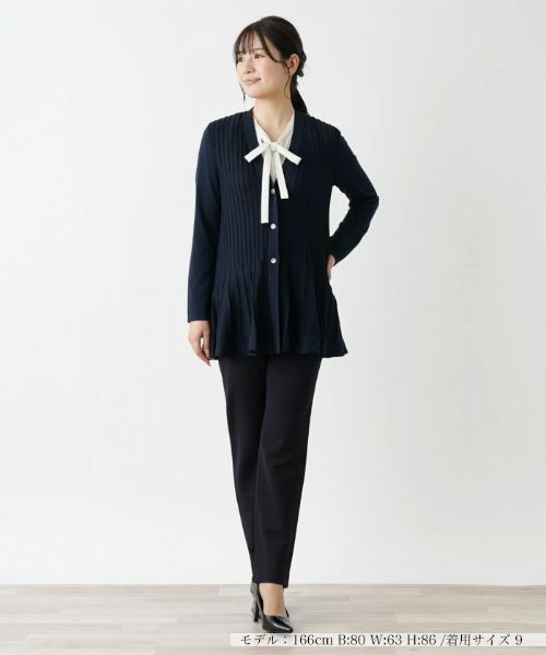 Leilian / レリアン カーディガン・ボレロ | Vネックニットカーディガン【Leilian WHITE LABEL】 | 詳細4