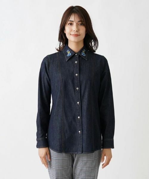 Leilian / レリアン シャツ・ブラウス | 長袖デニムシャツ | 詳細4