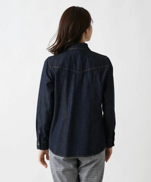 Leilian / レリアン シャツ・ブラウス | 長袖デニムシャツ | 詳細6