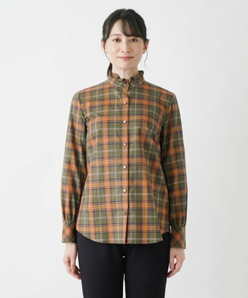 Leilian / レリアン シャツ・ブラウス | タータンチェックブラウス | 詳細4