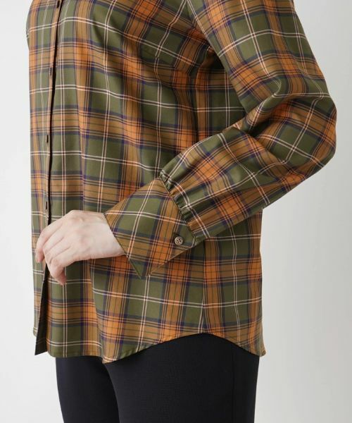 Leilian / レリアン シャツ・ブラウス | タータンチェックブラウス | 詳細9