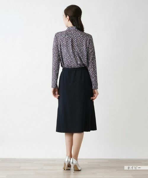 Leilian / レリアン ミニ・ひざ丈スカート | 洗えるサイドプリーツスカート | 詳細3