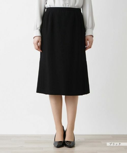 Leilian / レリアン ミニ・ひざ丈スカート | 洗えるサイドプリーツスカート | 詳細7