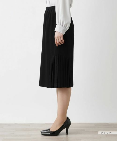 Leilian / レリアン ミニ・ひざ丈スカート | 洗えるサイドプリーツスカート | 詳細8