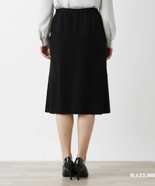 Leilian / レリアン ミニ・ひざ丈スカート | 洗えるサイドプリーツスカート | 詳細9