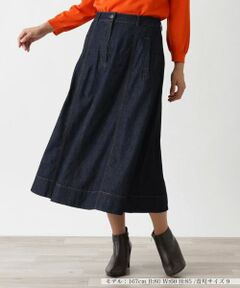 Leilian / レリアン ミニ・ひざ丈スカート | フレアデニムスカート