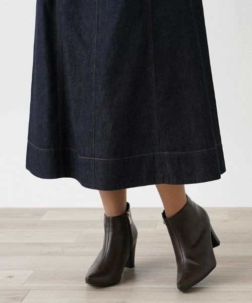 Leilian / レリアン ミニ・ひざ丈スカート | フレアデニムスカート | 詳細10