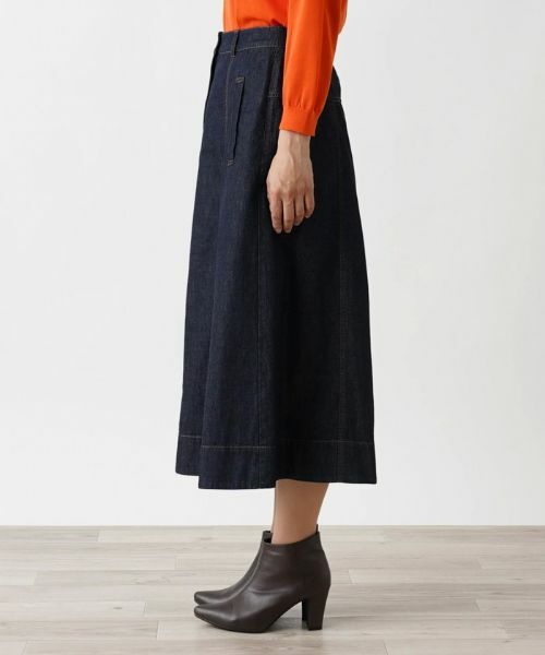 Leilian / レリアン ミニ・ひざ丈スカート | フレアデニムスカート | 詳細5