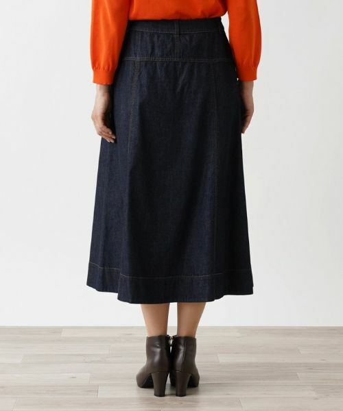 Leilian / レリアン ミニ・ひざ丈スカート | フレアデニムスカート | 詳細6