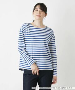 Leilian / レリアン Tシャツ | デザインボーダーカットソー