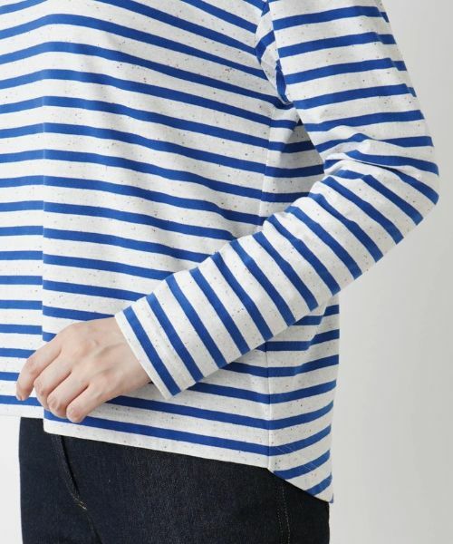 Leilian / レリアン Tシャツ | デザインボーダーカットソー | 詳細10