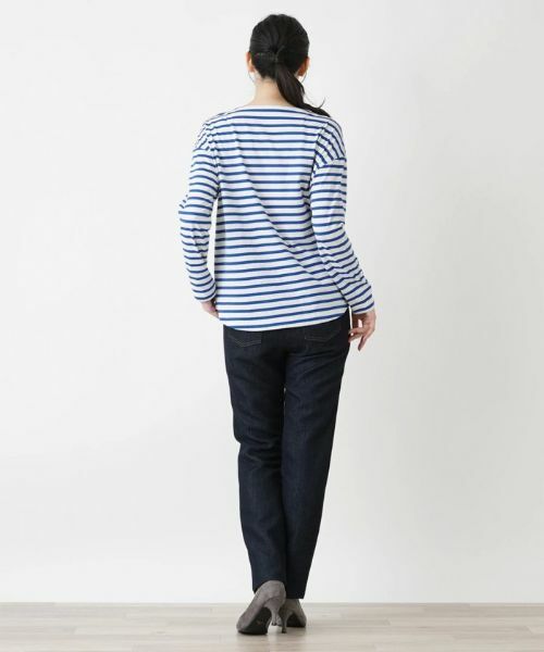 Leilian / レリアン Tシャツ | デザインボーダーカットソー | 詳細3