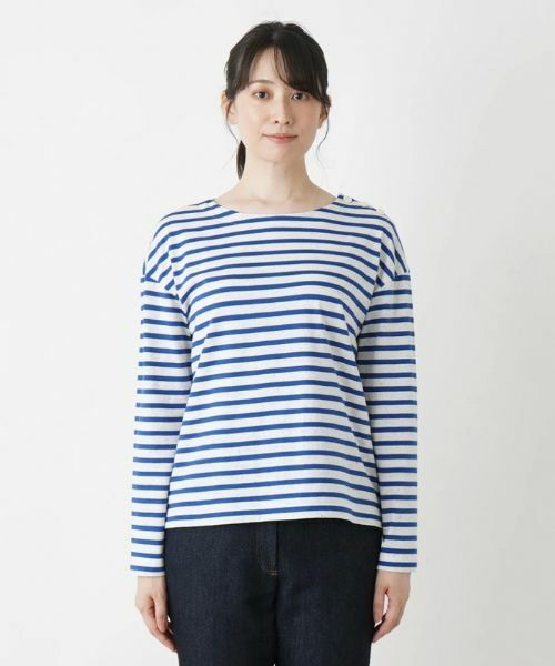 セール】 デザインボーダーカットソー （Tシャツ）｜Leilian