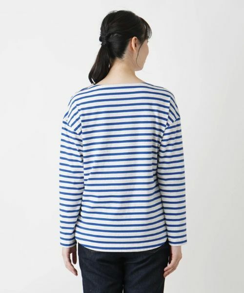 Leilian / レリアン Tシャツ | デザインボーダーカットソー | 詳細6