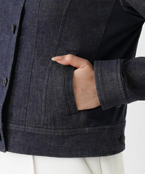 Leilian / レリアン テーラードジャケット | 洗えるストレッチデニムジャケット【Leilian WHITE LABEL】 | 詳細10