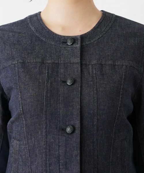 Leilian / レリアン テーラードジャケット | 洗えるストレッチデニムジャケット【Leilian WHITE LABEL】 | 詳細7