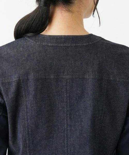 Leilian / レリアン テーラードジャケット | 洗えるストレッチデニムジャケット【Leilian WHITE LABEL】 | 詳細8