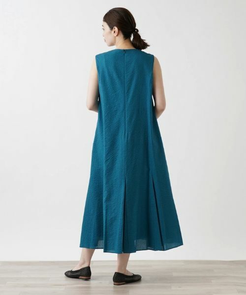 Leilian / レリアン ドレス | 洗えるVネックノースリーブロングワンピース | 詳細12