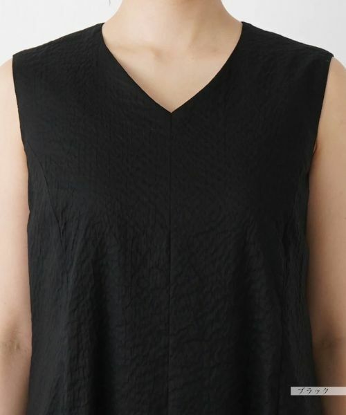 Leilian / レリアン ドレス | 洗えるVネックノースリーブロングワンピース | 詳細13