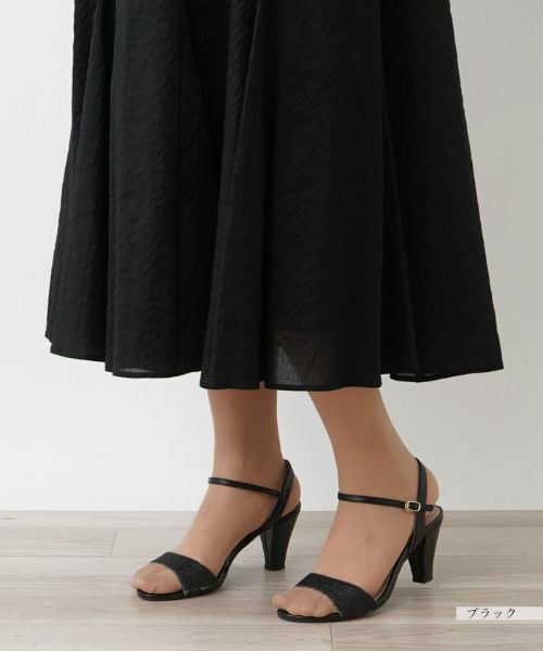 Leilian / レリアン ドレス | 洗えるVネックノースリーブロングワンピース | 詳細20