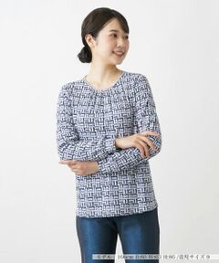 Leilian / レリアン シャツ・ブラウス | 幾何学プリントブラウス