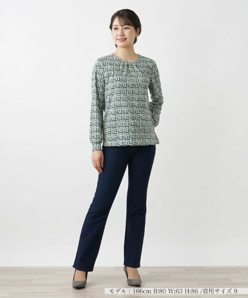 Leilian / レリアン シャツ・ブラウス | 幾何学プリントブラウス | 詳細1