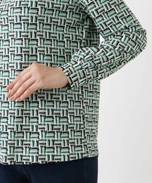 Leilian / レリアン シャツ・ブラウス | 幾何学プリントブラウス | 詳細10