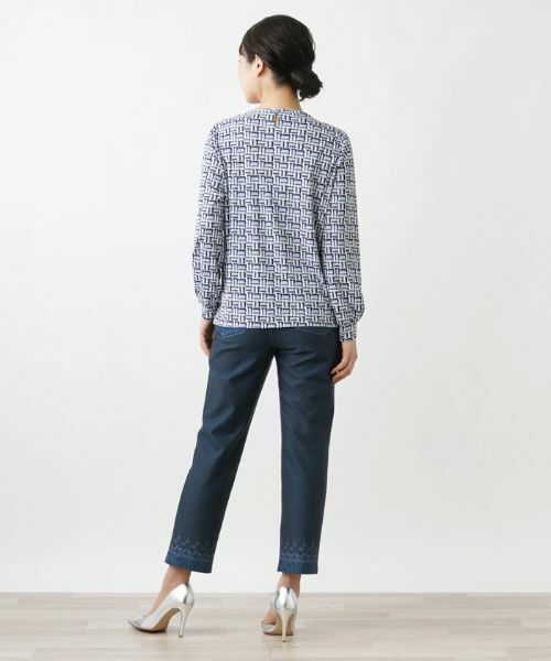 Leilian / レリアン シャツ・ブラウス | 幾何学プリントブラウス | 詳細14