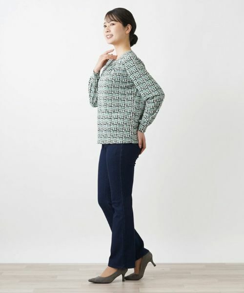 Leilian / レリアン シャツ・ブラウス | 幾何学プリントブラウス | 詳細2