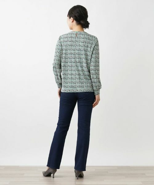 Leilian / レリアン シャツ・ブラウス | 幾何学プリントブラウス | 詳細3