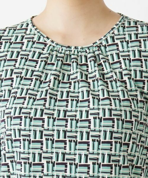 Leilian / レリアン シャツ・ブラウス | 幾何学プリントブラウス | 詳細7