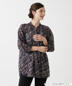 Leilian / レリアン シャツ・ブラウス | ツイード調プリントブラウス