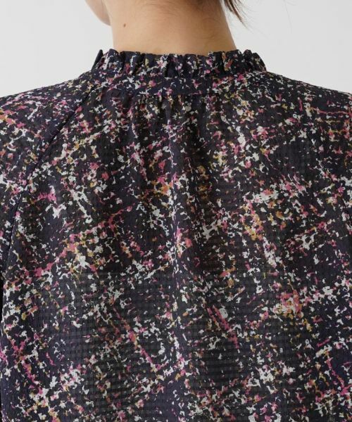 Leilian / レリアン シャツ・ブラウス | ツイード調プリントブラウス | 詳細11