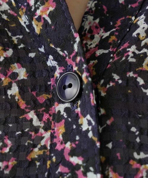 Leilian / レリアン シャツ・ブラウス | ツイード調プリントブラウス | 詳細14