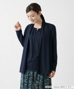 Leilian / レリアン シャツ・ブラウス | 洗えるトッパーカーディガン【Leilian WHITE LABEL】