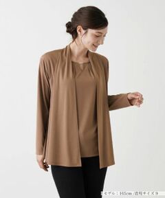 Leilian / レリアン シャツ・ブラウス | 洗えるトッパーカーディガン【Leilian WHITE LABEL】