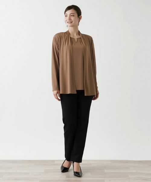 Leilian / レリアン シャツ・ブラウス | 洗えるトッパーカーディガン【Leilian WHITE LABEL】 | 詳細4