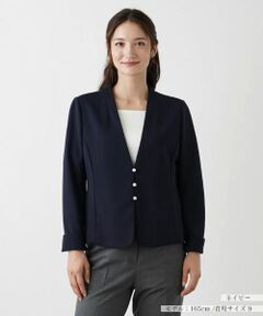 Leilian / レリアン テーラードジャケット | 洗えるきれいめジャケット【Leilian WHITE LABEL】
