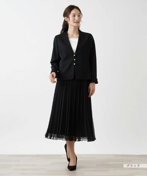 Leilian / レリアン テーラードジャケット | 洗えるきれいめジャケット【Leilian WHITE LABEL】 | 詳細1