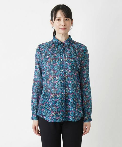 Leilian / レリアン シャツ・ブラウス | フラワープリントシャツ | 詳細7