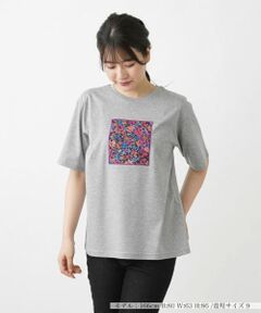 Leilian / レリアン Tシャツ | フラワーモチーフＴシャツ