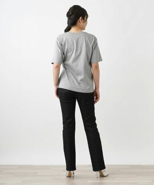 Leilian / レリアン Tシャツ | フラワーモチーフＴシャツ | 詳細3