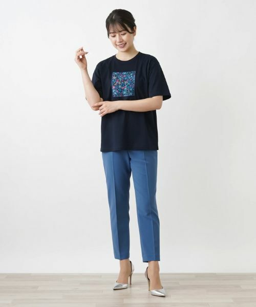 Leilian / レリアン Tシャツ | フラワーモチーフＴシャツ | 詳細4