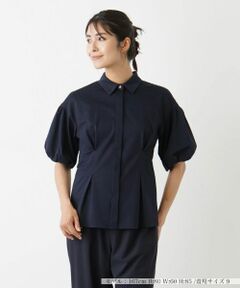 Leilian / レリアン シャツ・ブラウス | 洗えるパフスリーブブラウス【Leilian WHITE LABEL】