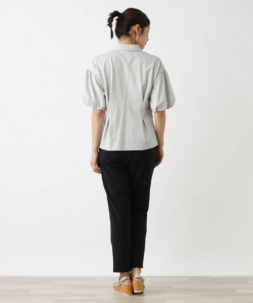 Leilian / レリアン シャツ・ブラウス | 洗えるパフスリーブブラウス【Leilian WHITE LABEL】 | 詳細3