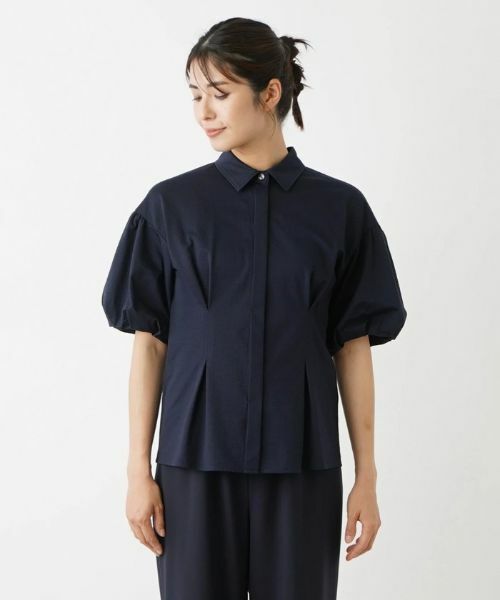 Leilian / レリアン シャツ・ブラウス | 洗えるパフスリーブブラウス【Leilian WHITE LABEL】 | 詳細7