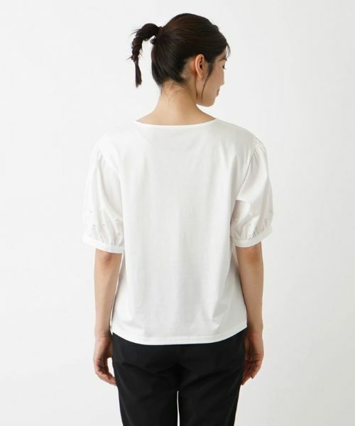 Leilian / レリアン カットソー | パール５分袖カットソー | 詳細6