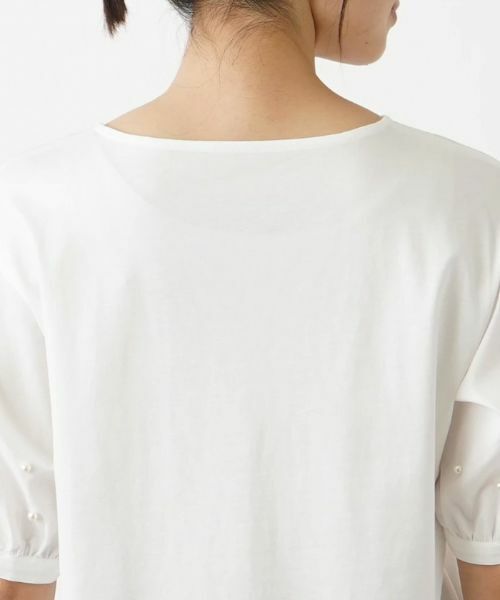 Leilian / レリアン カットソー | パール５分袖カットソー | 詳細8